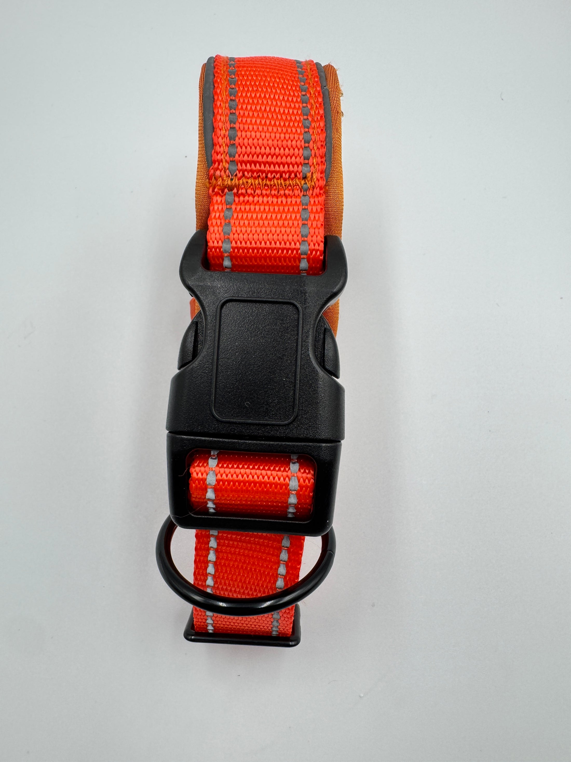 Hundehalsbånd i Nylon og Læder med AirTag Holder