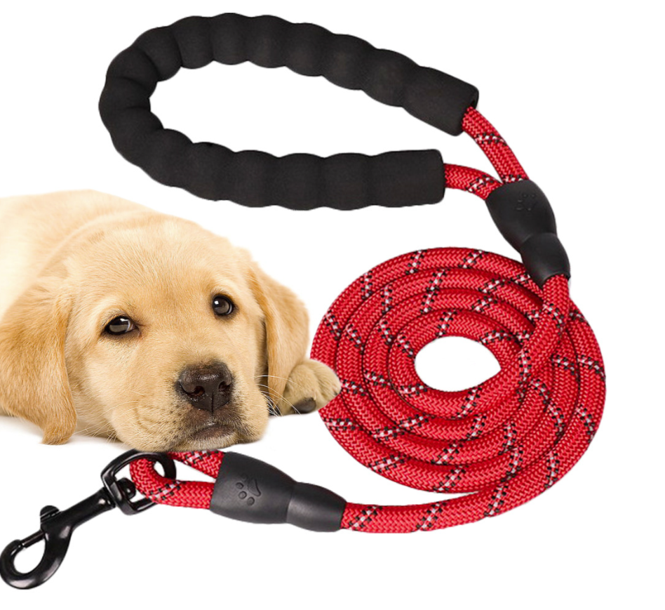 Paracord/Klatrereb Hundesnpor/line - Foam Håndtag for Komfort